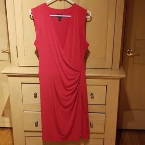 Sleeveless red dress
